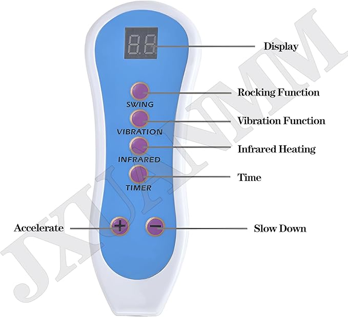 Fitness Blood Chi Machine Foot Leg Massager Passive Aerobic Exerciser for Vitality Swing Shaking Exercise with Wire Control 10 Gear Speed Adjustable