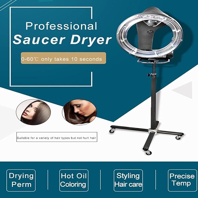 Salon Orbiting Hair Dryer Professional Salon Hair Color Processor for Perming Conditioning Hair DryingStanding 1200W(Standing)