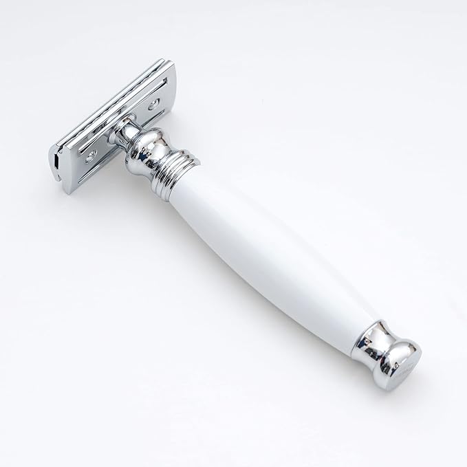 FREED Shaving Kit for Men - Safety Razor with alloy handle and 10 Japanese 6cr13 Stainless Steel include razor base razor travel case christmas gifts for MenMade in Taiwan