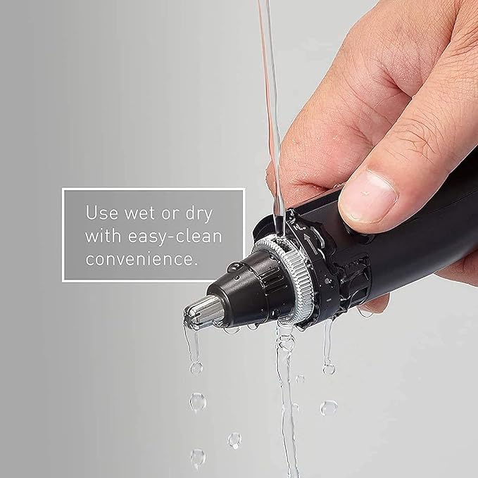 Ear Nose Hair Trimmer for MenMens Electric Nose Hair TrimmerWater Resistant Stainless Steel Nose and Ear Hair Trimmer