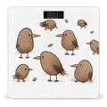 Kiwi Birds Cute Weight Scale Large Bathroom Scales Digital Weight with Bright LED Display Non Slip Automatic Weighing Scale Fashion Weighing Machine for Body