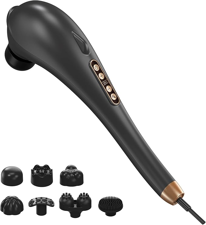 Back Massager Deep Tissue Massager Massage Machine for Pain Relief Hand Held Massage Tool Electric Percussion Body Relax Machine Handheld Relaxation Tool