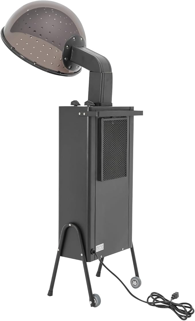 Hair Dryer Professional Hooded Hair Dryer with Stand 1200W Portable Hair Salon Steamer with Temperature Adjustable &amp Timer Hooded Conditioning Salon Hair Dryers for Drying and Care (Style 1)