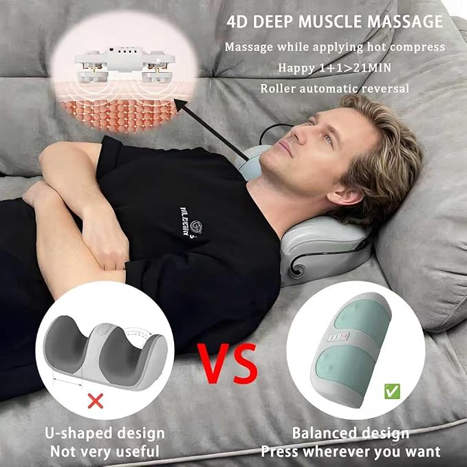 Foot Massager with Heat with 3 Intensity Levels Shiatsu Kneadingwith Massage RollerDual-Frequency Red Light 107.6°F Constant TemperatureIdeal for Feet Care and Pain Relief at Home Office﻿ (Green)