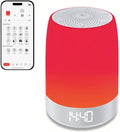 Red Light Sleep Sound Machine – Night Light for Bedroom with 5-Level Red Light Therapy (620–690nm) 32 White Noise &amp Nature Sounds Smart App Control Timer &amp Wake-Up Alarm Clock