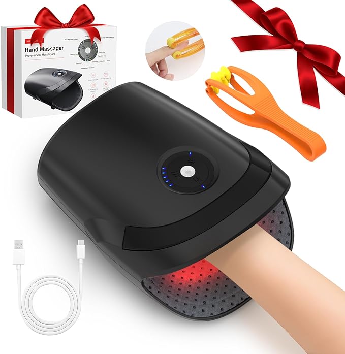 ZhanHao Hand Massage Hand Machine with Heat and Compression Electric Hand Massager for Arthritis and Carpal TunnelCordless Massagers Gift for Women &amp Men