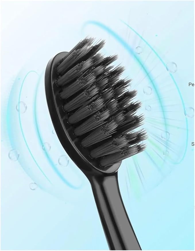 10PCS Whiting Bamboo Charcoal Brush Heads Compatible for Burst Seago S9 Adults Electric Toothbrush(20pcs)