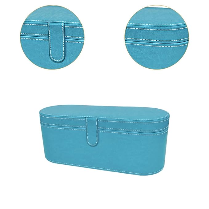 Hard Storage Case for Hair Dryer Hairdryer Holder Portable Dustproof Waterproof Protection Storage Bag Travel Case for Trip Blue