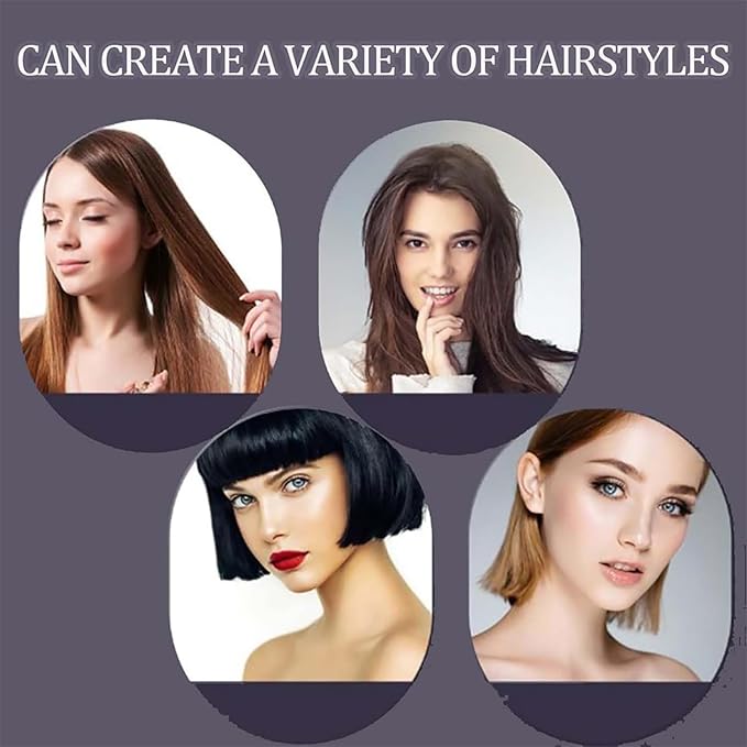 Straightener Brush - Hair Styling Comb Travel Hair Straightener LED Screen Controller Brushes Professional Styling Tool Portable Wet Dry Device for Home Beach Salon Trip Grooming