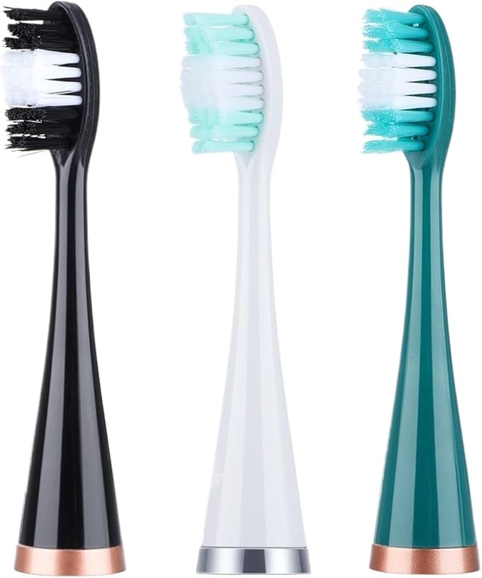 Compatible for 3 Pcs Replacement Brush Heads Electric Toothbrush Head(Green)