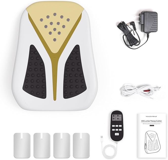 Back Massager with HeatEMS Muscle Stimulator MachineTENS Full Back Massager for Pain Relief Deep Tissue5 Modes and 50 IntensitiesTimer FunctionMassagers for Back Pain3 Vibration Modes