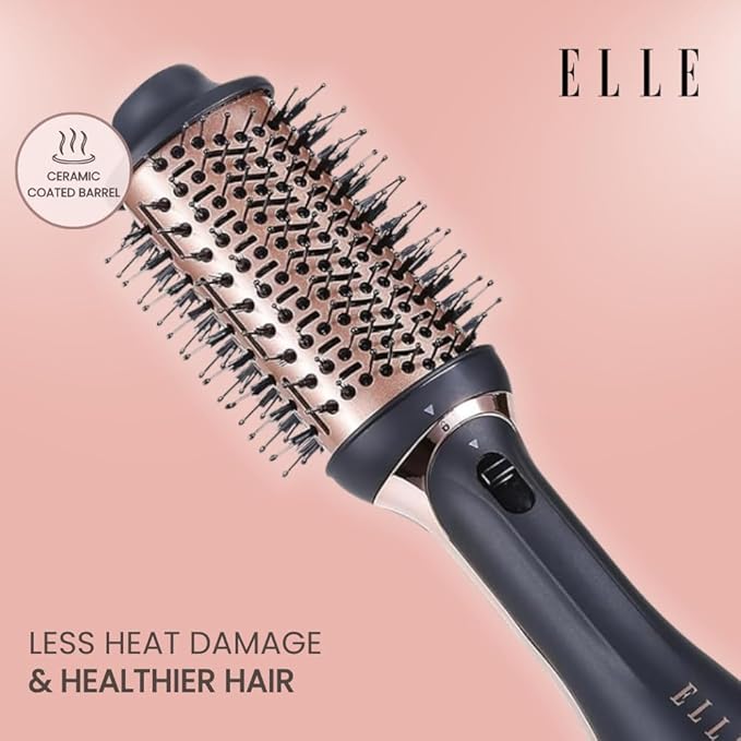 Elle - 4 -in-1 Hair Styler Set Multi Function Styling Tool (Black)