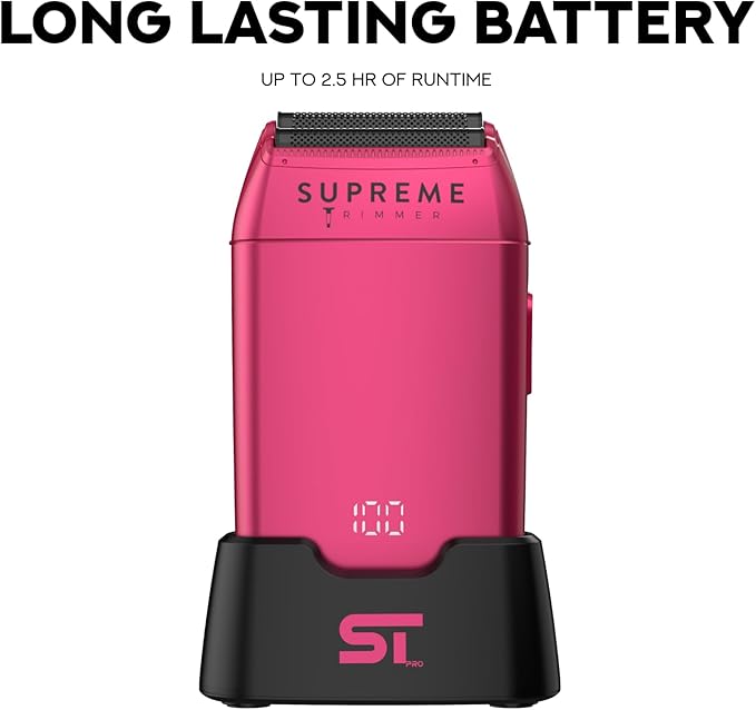 Supreme Trimmer Crunch STF602 – Waterproof Double Foil Shaver for Men | 150 Min Runtime Wet/Dry Cordless &amp Corded Electric Razor | Hypoallergenic Foils for Face Head &amp Stubble
