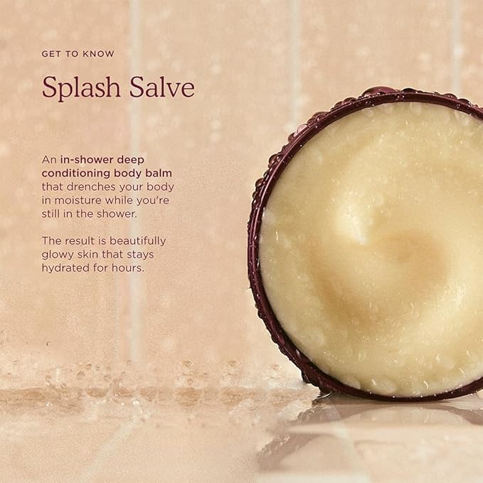 HANNI Splash Salve Body Mask In-Shower Moisturizer with Coconut Jojoba Shea Butter &amp Glycerin Deep Conditioning for All Skin Types 250 mL / 8.8 oz (Pack of 2)