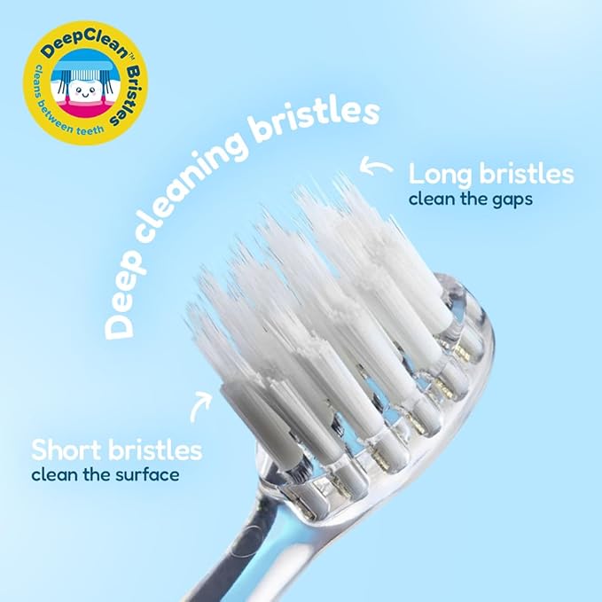 BrushBaby - WildOnes - Kids Rechargeable Electric Toothbrush Ages 0-10 - Penguin Design with Flashing Lights - DeepClean Bristles for Superior Cleaning - 2 Replacement Brush Heads 1 USB Cable