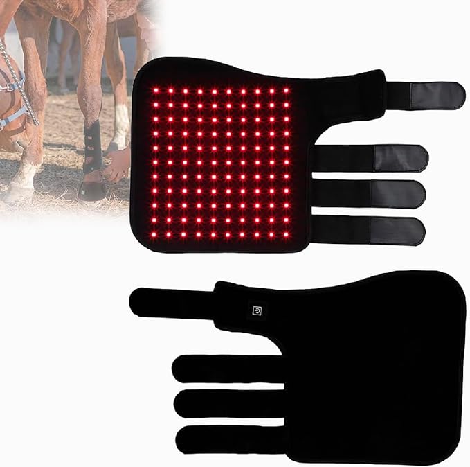 Infrared Light Therapy Device 850nm Infrared ＆ 660nm Horse Near Infrared Therapy Wrap for Horse Leg Portable Deep Light TherapyRight