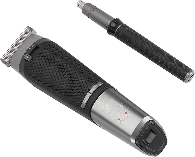 Men's Electric Hair Clippers Set Frequency Conversion 2 Speed Hair Trimmer Nose Trimmer Set Portable Low Noise for Salon