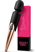 MOOLIGIRL Personal Massagers Woman 12-Inch Wireless Massager with 3 Speeds 7 Modes IPX6 Waterproof USB Rechargeable Ultra-Quiet Handheld for Muscle Relaxation &amp Self-Care (Black)
