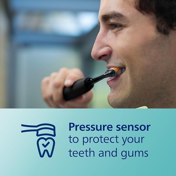 Philips Sonicare DiamondClean Connected Electric Toothbrush 2 Pack x2 Sonic Toothbrushes x2 Charging Travel Cases x2 A3 Brush Heads 12 Brushing Settings (Black and Rose Gold) Model HX9912/71