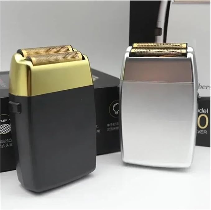 Compatible With POP Barbers P620 Professional Men's Beard Trimmer &amp Double Foil Shaver 11000 RPM High-Speed Electric Hair Cutting Machine USB Rechargeable for Home &amp Salon Use(SR-BladeNetcove
