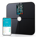 Smart Scale for Body Weight Digiatl Weight Scale with Large LCD Display 17 Body Composition Analyzer Sync to APP Bathroom Body Fat Scale for BMI BMR Heart Rate 400lbBlack.
