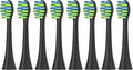 Replacement Brush Heads Compatible with 7AM2M AM101/AM105 Sonic Electric Toothbrush Vacuum Soft Bristle Nozzles(8pcs Black)
