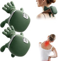 Neck Massager Shoulder Massager with Heat Shiatsu 4D KneadingElectric Neck and Back Massager for Relief(Green 2 Set)