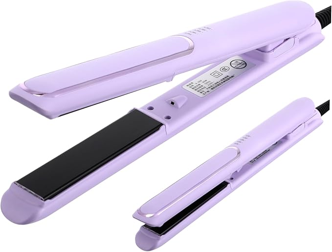 Dual Use Hair Straightener and Curler Temperature Hair Styling Tool for Versatile Hairstyles Settings Sleek Design US Plug for All Hair Types