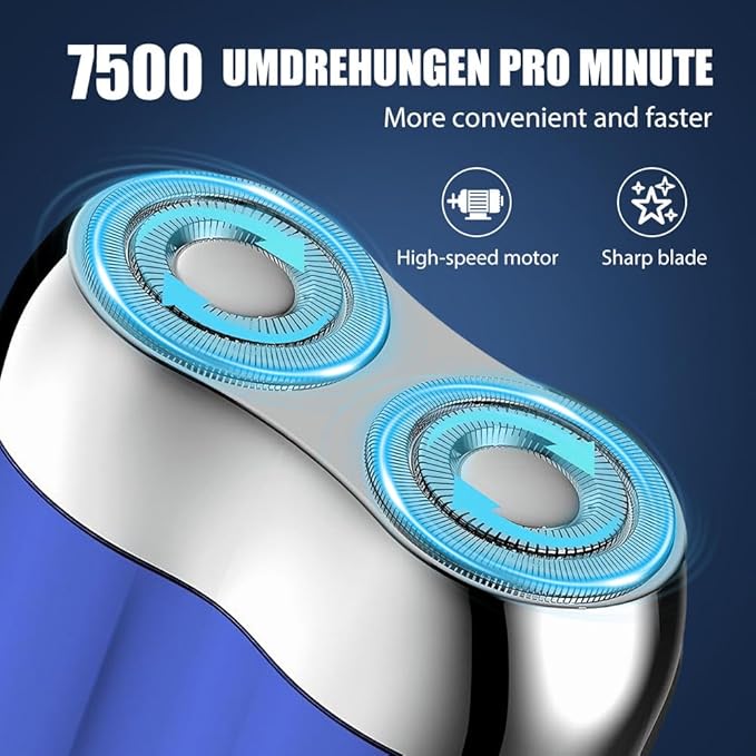 Electric Mini Portable Razor 2026 New 2 in 1 Model Mini Dual-Head Electric Shaver Rechargeable Waterproof Compact Electric Shaver for Men (Green)
