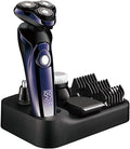 Head Shavers for Bald Men 4 in 1 Electric Shaver Hair Clippers Men's Rotary Shavers Rechargeable Razors Beard Nose Hair Trimmer Shaving Grooming Sets