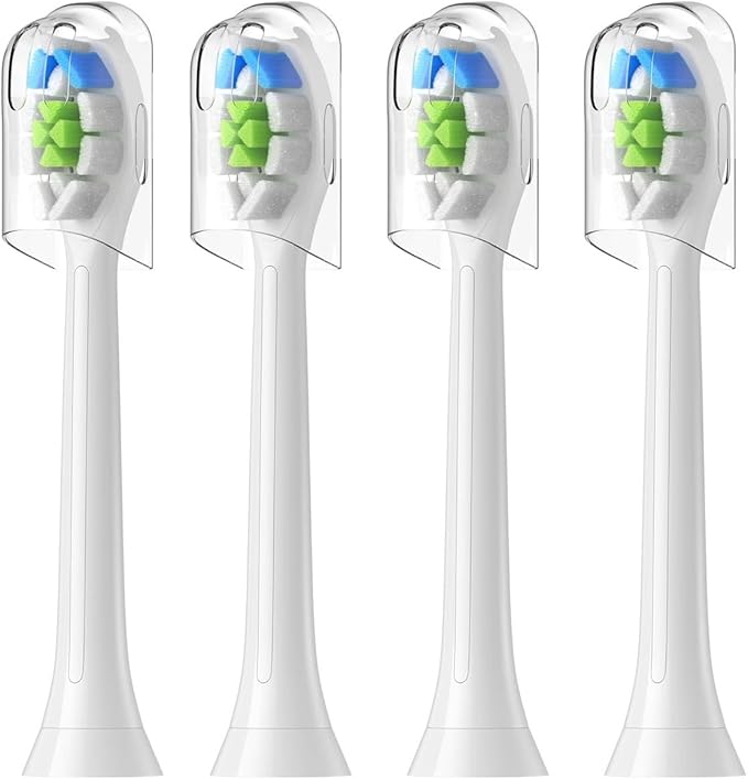 4/8/16pcs Replacement Toothbrush Heads Compatible for PhlipsElectric Tooth-Brush Head Compatible with Phllips(Ivory)