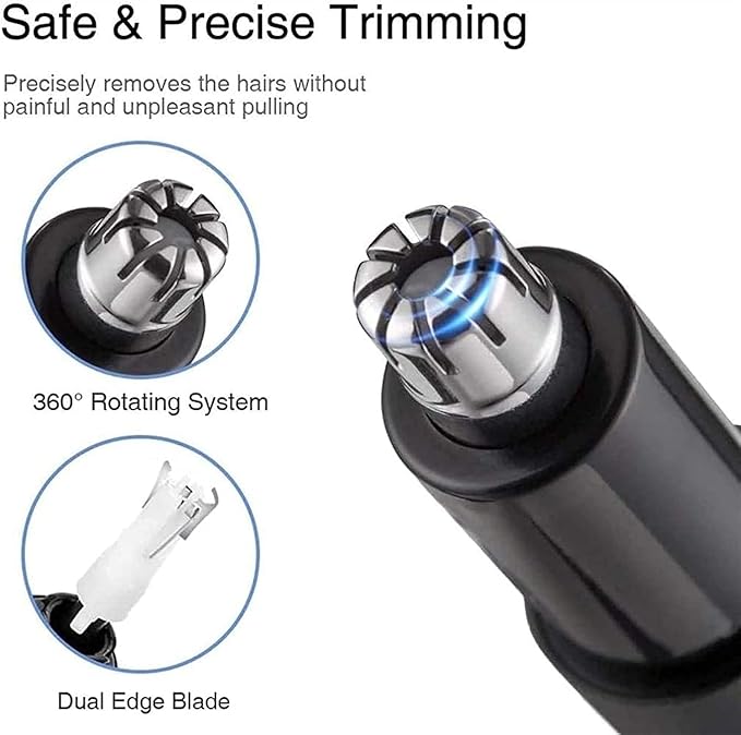 Nose and Ear Hair Trimmer – Wet/Dry Easy to Clean