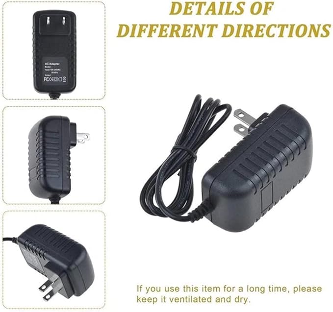 AC Adapter Replacement for ALDOM Massage Gun Muscle Deep Tissue Massager Power Supply Cord