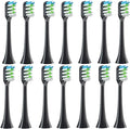 Compatible for SOOCAS - 14PCS Replacement Toothbrush Heads Fit X3S/X3U/X3Pro/D2/D3S/D5 Soft Bristle Nozzles(14 Black)