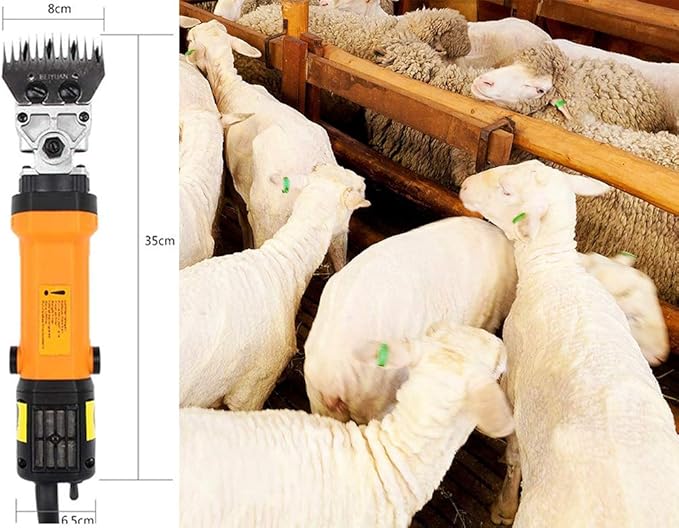 GagalU Portable 13 Straight Teeth 850W Electric Goat Clipper Shearing Machine Shear Flexible Shaft Sheep Hair Trimmer Cutter Wool Scissor Clipper 2400R/Min 110-240V