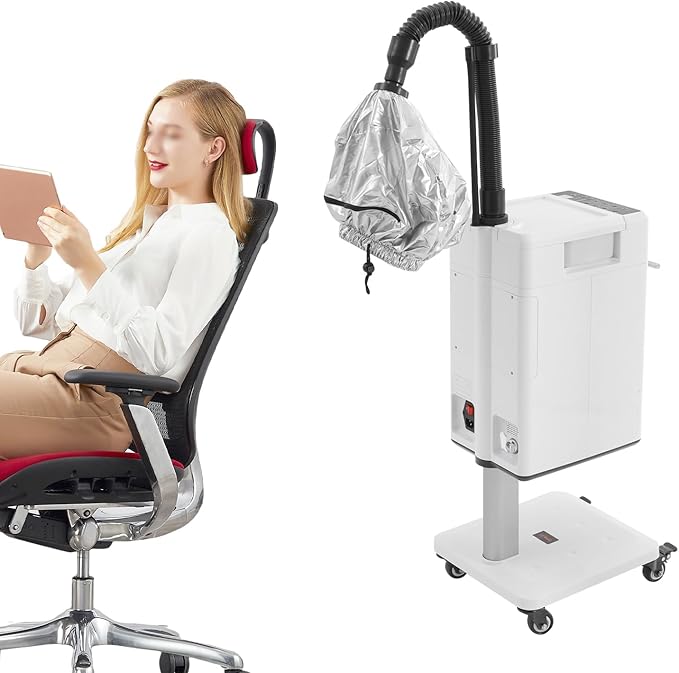 Professional Nano Hair Steamer 110V 500W Vertical Nano Hair Steamer Machine with 34 Oz Water Tank &amp Steamed Hats 6 Modes Beauty Salon Hair Steamers for Hairdressing Care Hair Repair