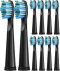 10 Toothbrush Heads Suitable for 507 Electric(10pcs Black)