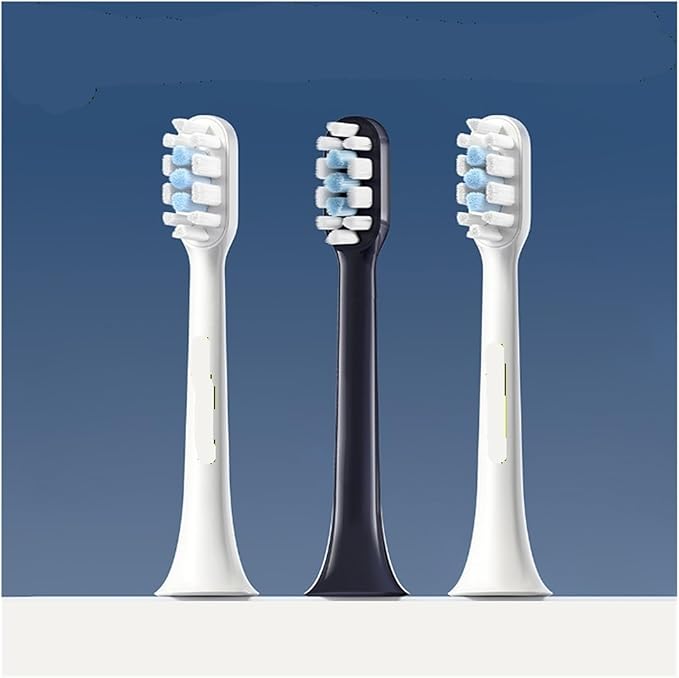 Compatible for 3pcs/6pcs MIJIA T302 Sonic Toothbrush Heads Teethbrush Replacement Oral Hygiene Mi Clean(6pcs White)