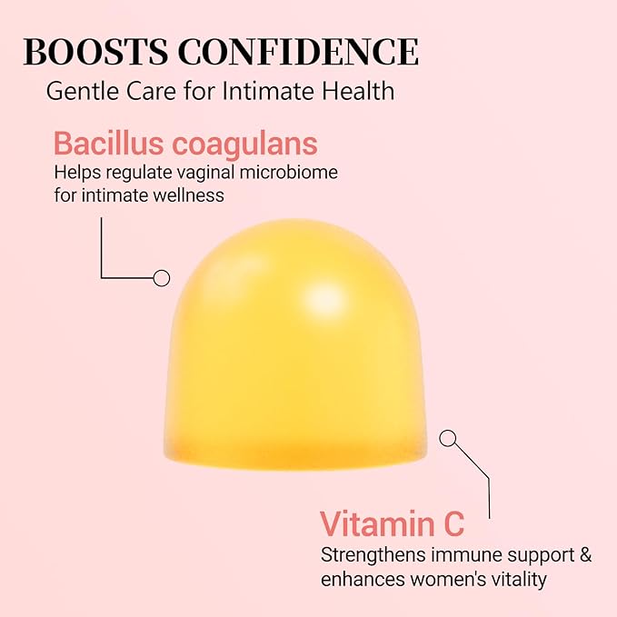 Feminine Balance Gummies for Women's pH Balance | Hawaiian Pineapple Flavor with Vaginal Probiotics &amp Vitamins for Internal Balance Comfort Freshness &amp Confidence Support