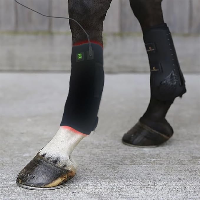 192 LED Red Light Therapy Device for Horse Leg Pain &amp Muscle Recovery | Portable Near Infrared Wrap for Horse Therapy | Deep Light Treatment for Large Horses