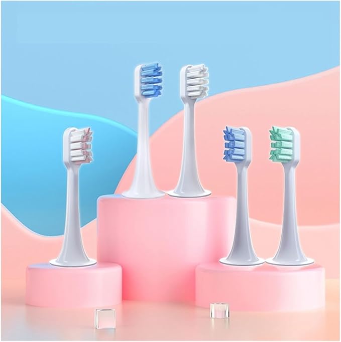 Compatible for T300 T500 T700 Electric Toothbrush Nozzles Replacement Tooth Brush Head(Green-Standard)