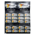 Gillette 7 O'clock Super Platinum Double Edge Safety Razor Blades (20x5) - AKA 7'Oclock Black