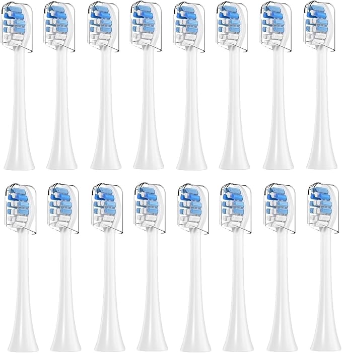 4-16pcs Toothbrush Replacement Heads Compatible with PH Replacement Heads Electric Brush Head for 4100 5100 6100 9023(Blue-16pcs)