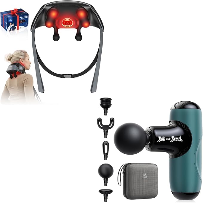 BOB AND BRAD Q2 Mini Massage Gun + Shiatsu Neck Massager