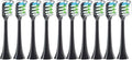 10pcs Replacement Brush HeadsCompatible for SOOCAS X3 X5 V1 X3U Soft Bristle Electric Toothbrush(10pcs Black)