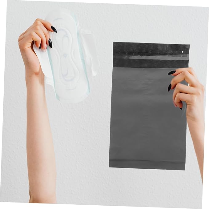 200pcs Self-Sealing Bags for Women Odor-Resistant Disposal Pouches Grey Menstrual Waste Bags for Period Pads and Pantyliners