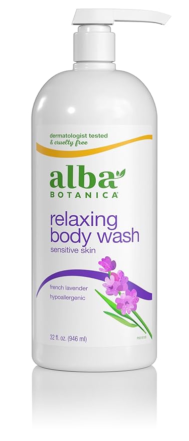 Alba Botanica Very Emollient Body Wash French Lavender 32 Oz