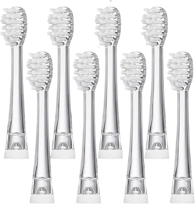 4/8/12/16 Pcs SG-831 Ultral Soft Bristle Replaceable Brush Heads Compatible for SG977/EK6/EK7/SG513 Electric Toothbrush Head(8 pcs)