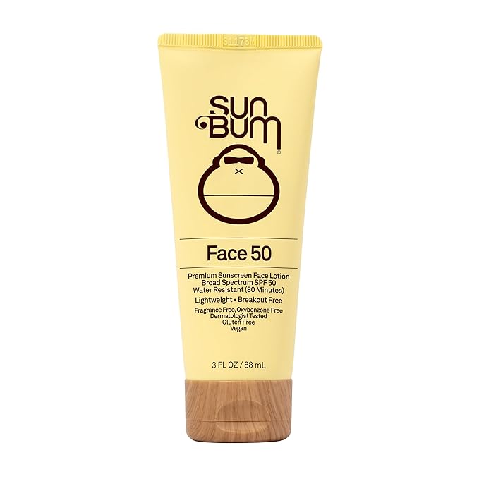 Sun Bum Original SPF 50 Sunscreen Face Lotion 3oz &amp Roll-On Lotion 3oz Bundle | Vegan and Hawaii 104 Reef Act Compliant