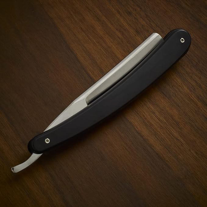 Union Razors SR3 Straight Edge Razor with Smooth Black Handle (Pack of 2)